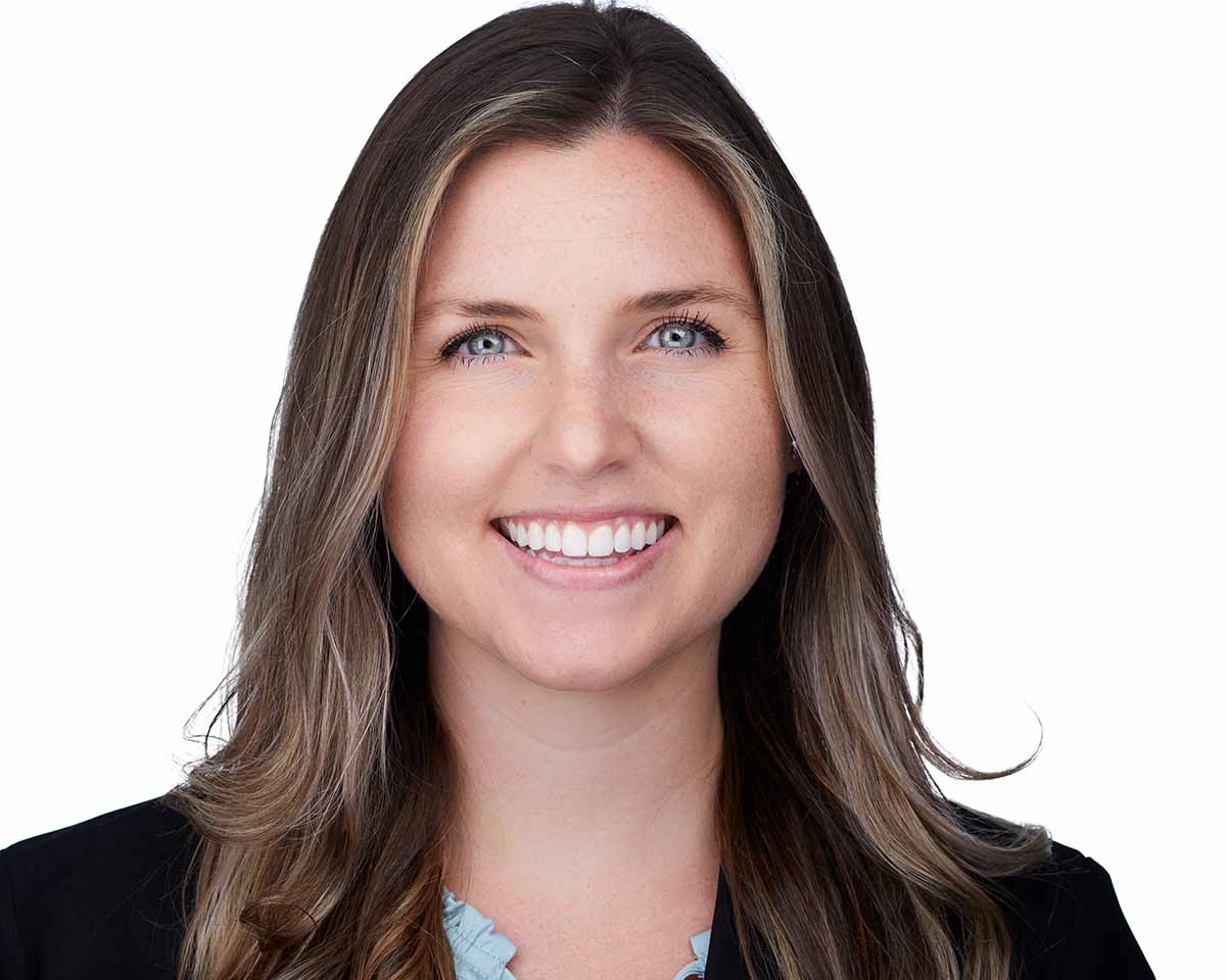 Young Female Professional Headshot with a black jacket in Alexandria Virginia